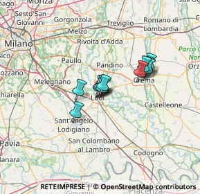 Mappa Via Finoli Bassiano, 26900 Lodi LO, Italia (7.90833)