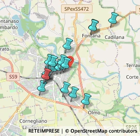 Mappa Via Finoli Bassiano, 26900 Lodi LO, Italia (1.525)