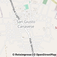 Map San Giusto Canavese