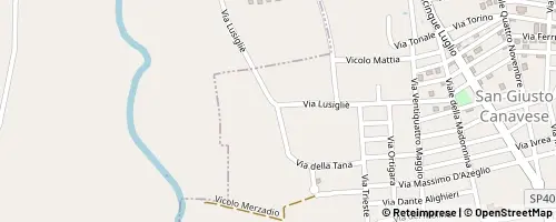 Mappa San Giusto Canavese