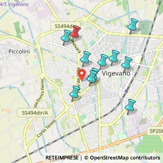Mappa Via G. B. Garberini, 27029 Vigevano PV, Italia (0.86182)