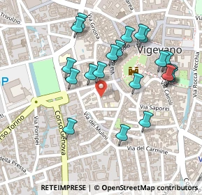 Mappa Via S. Pio V, 27029 Vigevano PV, Italia (0.2415)