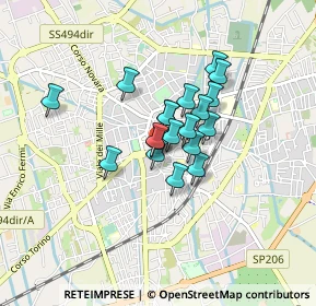 Mappa Via S. Pio V, 27029 Vigevano PV, Italia (0.53789)