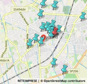 Mappa Via S. Pio V, 27029 Vigevano PV, Italia (0.7765)