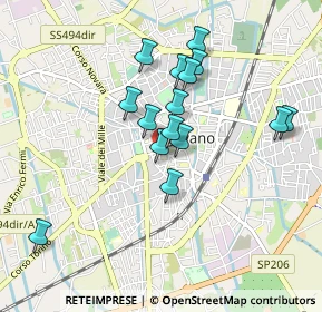 Mappa Via S. Pio V, 27029 Vigevano PV, Italia (0.78867)