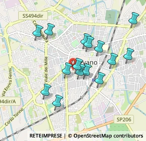 Mappa Via S. Pio V, 27029 Vigevano PV, Italia (0.854)