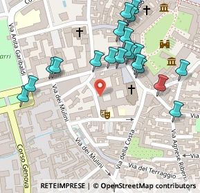 Mappa Via S. Pio V, 27029 Vigevano PV, Italia (0.1355)