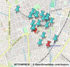 Mappa Via S. Pio V, 27029 Vigevano PV, Italia (0.3915)