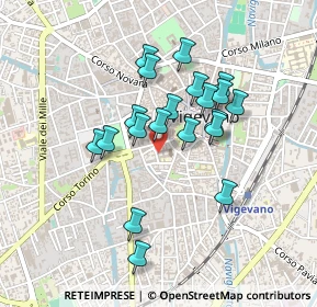 Mappa Via S. Pio V, 27029 Vigevano PV, Italia (0.372)