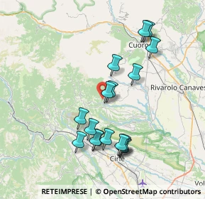 Mappa Strada case Tivola, 10070 Rocca Canavese TO, Italia (7.22529)