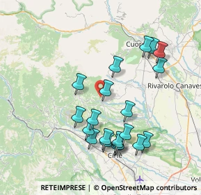 Mappa Strada case Tivola, 10070 Rocca Canavese TO, Italia (7.6145)