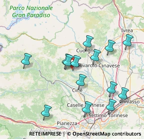 Mappa Strada case Tivola, 10070 Rocca Canavese TO, Italia (15.33786)