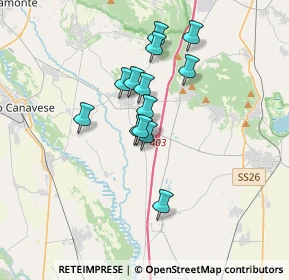 Mappa 10090 San Giusto Canavese TO, Italia (2.68692)