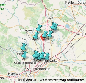 Mappa 10090 San Giusto Canavese TO, Italia (11.87571)