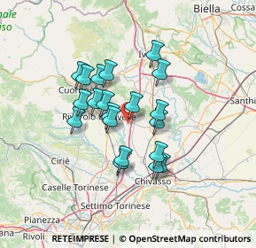 Mappa 10090 San Giusto Canavese TO, Italia (10.622)