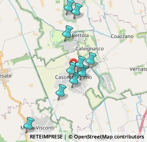 Mappa Via Pionnio, 27022 Casorate Primo PV, Italia (1.84182)