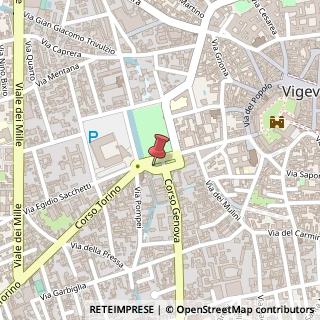 Mappa Piazza Alessandro Volta, 28, 27029 Vigevano, Pavia (Lombardia)