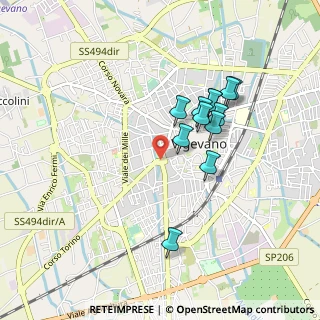 Mappa Piazza Alessandro Volta, 27029 Vigevano PV, Italia (0.77917)
