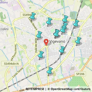 Mappa Piazza Alessandro Volta, 27029 Vigevano PV, Italia (0.99692)