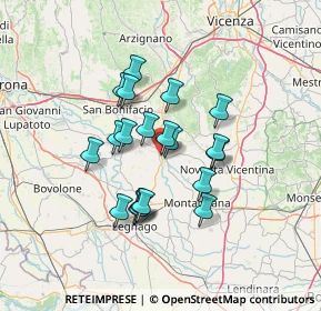 Mappa Viale Industria, 37044 Cologna Veneta VR, Italia (10.875)