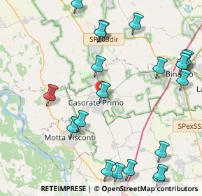 Mappa Via Gottardo Delfinoni, 27022 Casorate Primo PV, Italia (5.329)