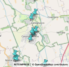 Mappa Via Gottardo Delfinoni, 27022 Casorate Primo PV, Italia (2.20692)