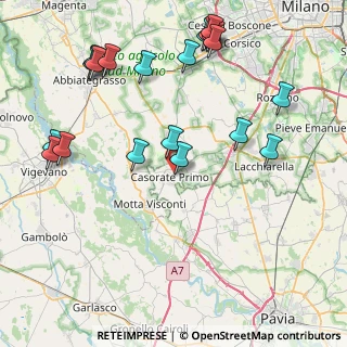 Mappa Via Gottardo Delfinoni, 27022 Casorate Primo PV, Italia (9.951)