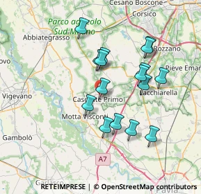 Mappa Via Gottardo Delfinoni, 27022 Casorate Primo PV, Italia (6.46688)