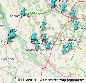 Mappa Via Gottardo Delfinoni, 27022 Casorate Primo PV, Italia (8.833)