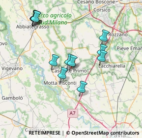 Mappa Via Gottardo Delfinoni, 27022 Casorate Primo PV, Italia (7.24833)