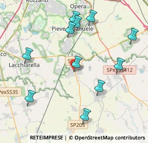 Mappa Via Sant'Anna, 27010 Siziano PV, Italia (4.45545)