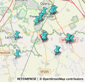 Mappa Via Sant'Anna, 27010 Siziano PV, Italia (3.65588)