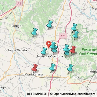 Mappa Via Peraro, 36025 Noventa vicentina VI, Italia (7.23571)