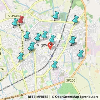 Mappa Via Ludovico Il Moro, 27029 Vigevano PV, Italia (1.06933)