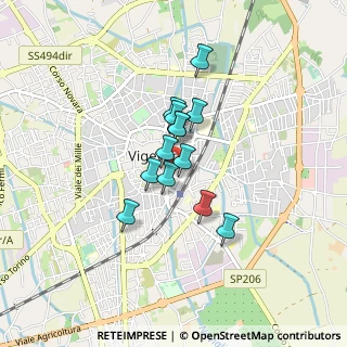 Mappa Via Ludovico Il Moro, 27029 Vigevano PV, Italia (0.55385)