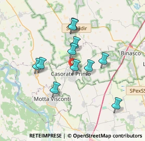 Mappa Via Magnaghi, 27022 Casorate Primo PV, Italia (3.07)