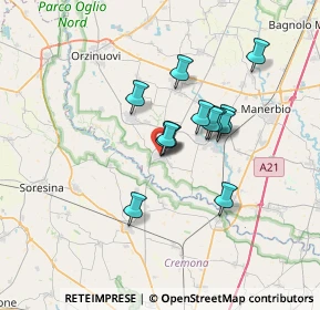 Mappa Via Cirimbelli, 25027 Quinzano d'Oglio BS, Italia (5.02231)
