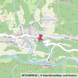 Mappa Via Lavinia, 24, 10070 Ala di Stura, Torino (Piemonte)
