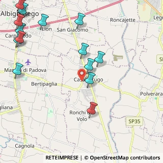 Mappa 35020 Casalserugo PD, Italia (3.01333)