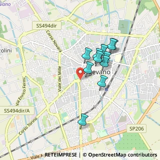 Mappa Corso della Repubblica, 27029 Vigevano PV, Italia (0.72083)