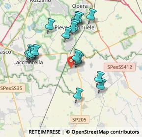 Mappa Via Paolo Borsellino, 27010 Siziano PV, Italia (3.715)