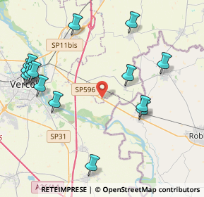 Mappa SP ex Strada Statale 596 dei Cairoli, 27030 Palestro PV, Italia (4.88071)