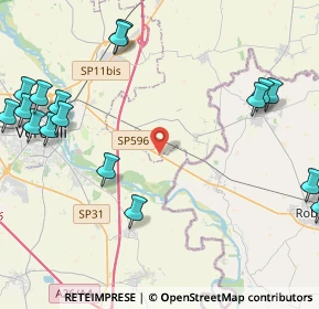 Mappa SP ex Strada Statale 596 dei Cairoli, 27030 Palestro PV, Italia (6.3345)