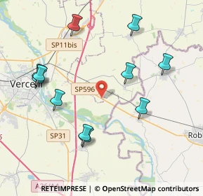 Mappa SP ex Strada Statale 596 dei Cairoli, 27030 Palestro PV, Italia (4.35636)