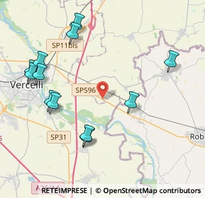 Mappa SP ex Strada Statale 596 dei Cairoli, 27030 Palestro PV, Italia (4.6725)