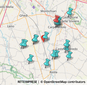 Mappa Via Ottorino Villa, 25010 Visano BS, Italia (7.35882)