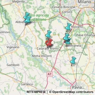 Mappa Via Angelo Vai, 27022 Casorate Primo PV, Italia (7.04)
