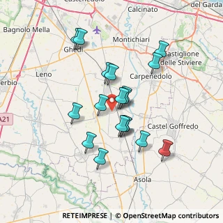 Mappa Via Alessandro Manzoni, 25010 VISANO BS, Italia (6.09667)