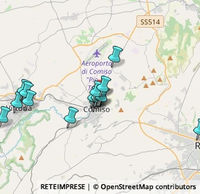 Mappa Via Gesualdo Bufalino, 97013 Comiso RG, Italia (3.85938)