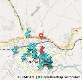 Mappa Via R. Iapichino, 97019 Vittoria RG, Italia (1.2875)